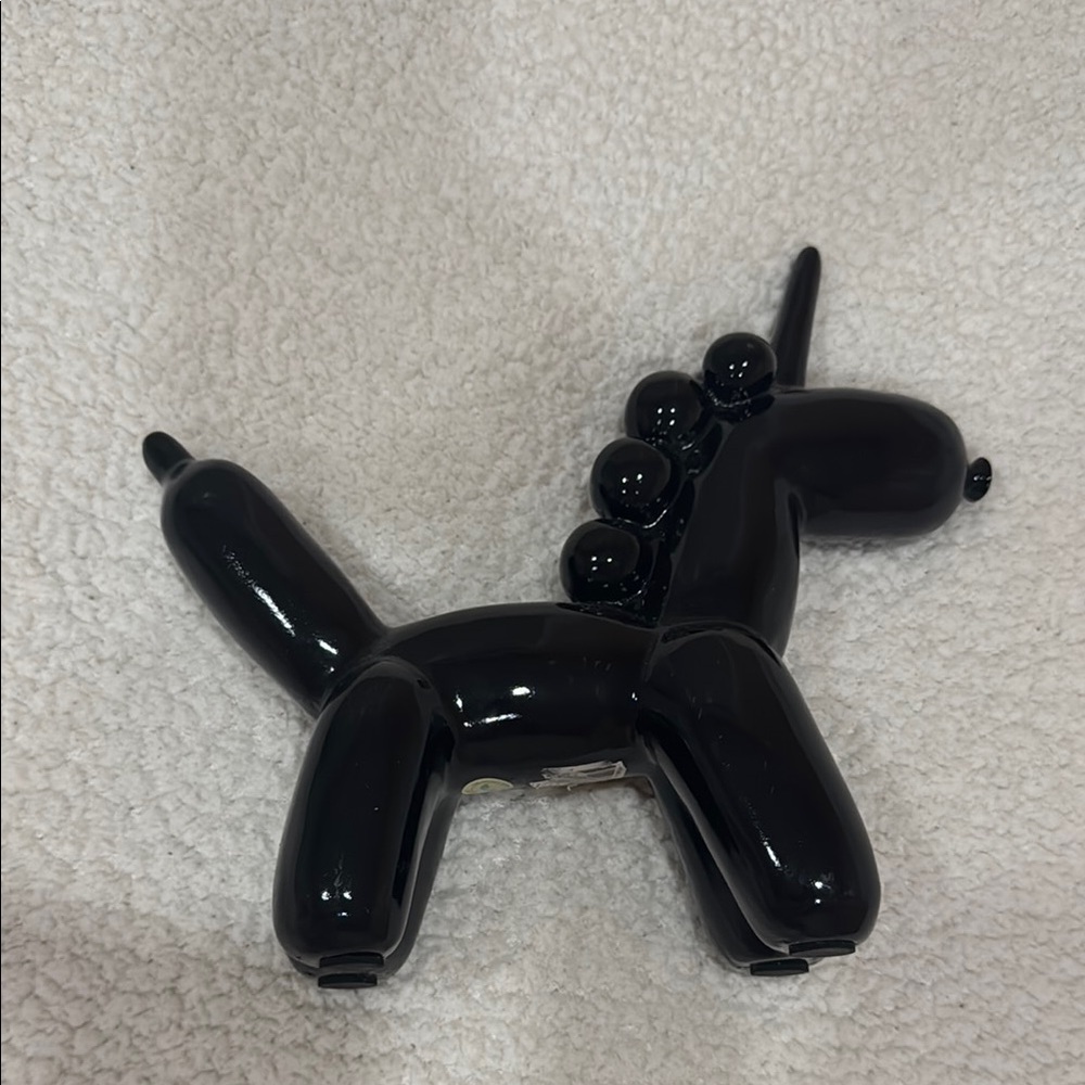 Black Balloon Animal Figurine